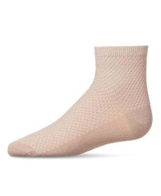 Little Girls Pique Stitch Anklet Socks