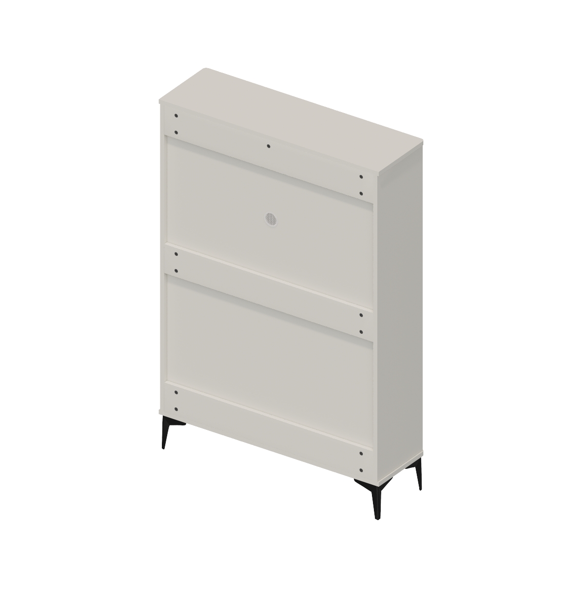 Chic Crate-Modern White Shoe Cabinet 3 Flip-Drawer | Entrance/Narrow | Hidden Design | Independent Legs