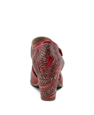 Spring Step Toolie Mary Jane Pump with Hand-Painted Vamp