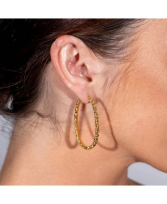 Large Hula Hoop Earrings in Gold Vermeil