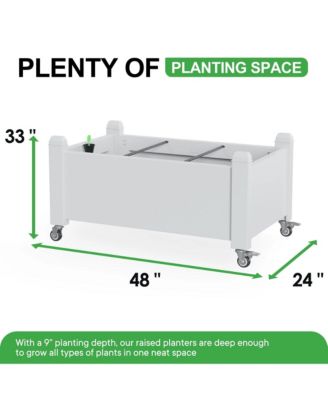 Soltanica Raised Garden Bed with Wheels