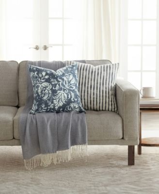 Yarn-Dyed Pattern 2-Pack Decorative Pillows, 20" x 20"