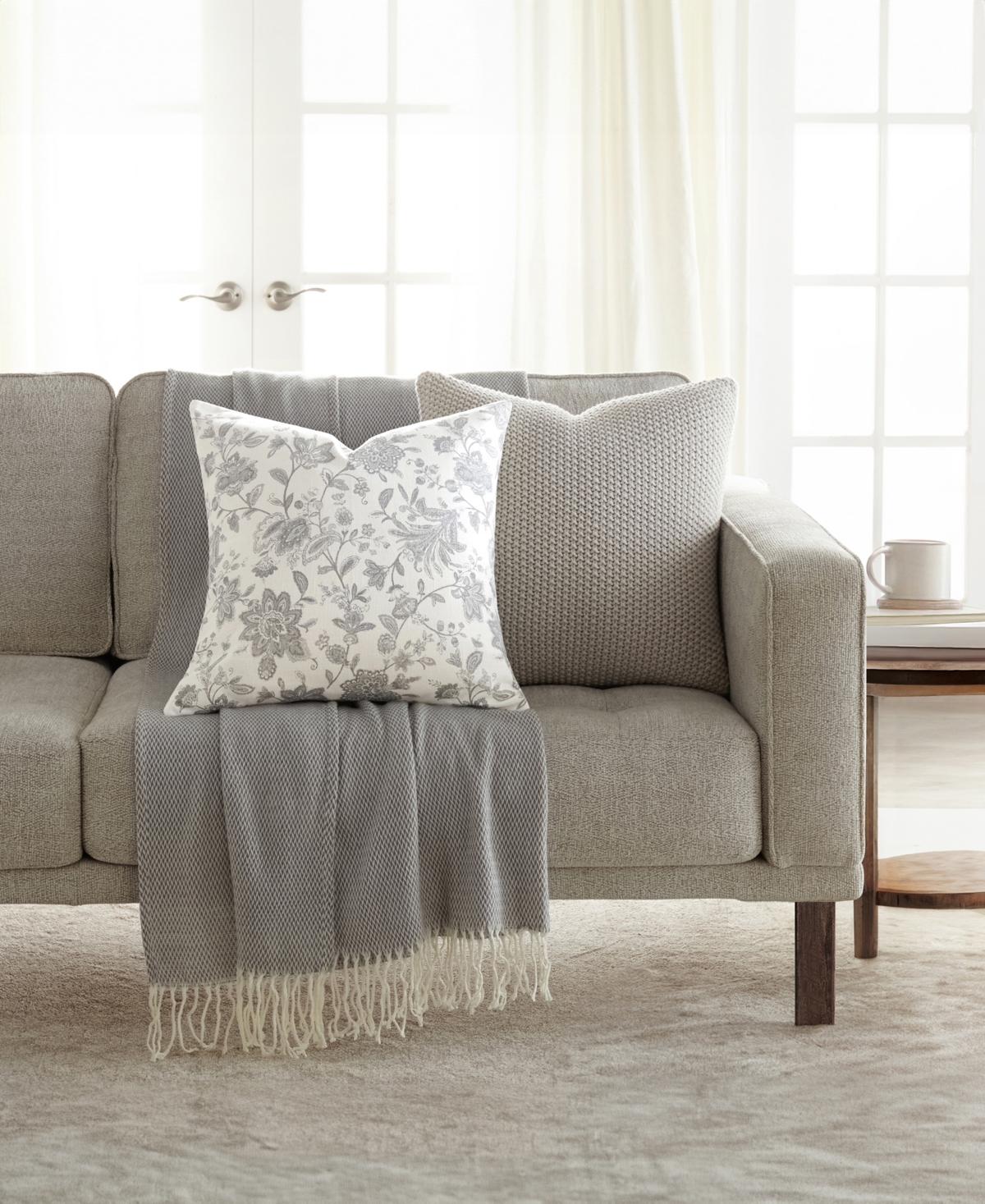 ienjoy Home Seed Stitch Knit 2-Pack Decor Pillows, 20" x 20"