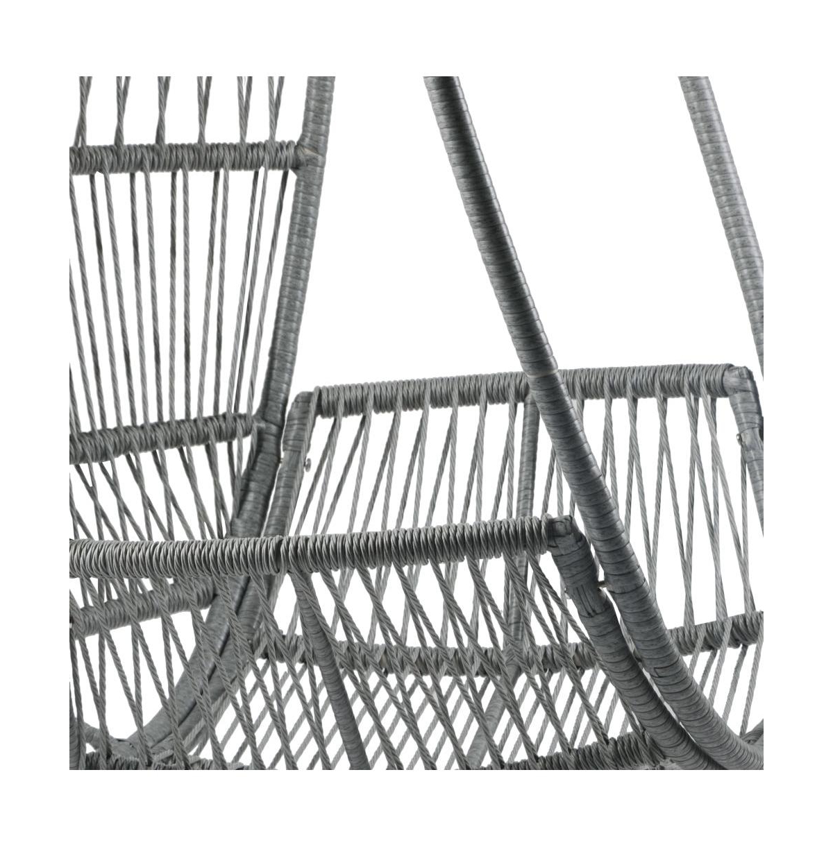 Chic Crate - Contemporary Reno Outdoor Wicker Swivel Lounge Chair with Durable Aluminum Frame and Stylish Design