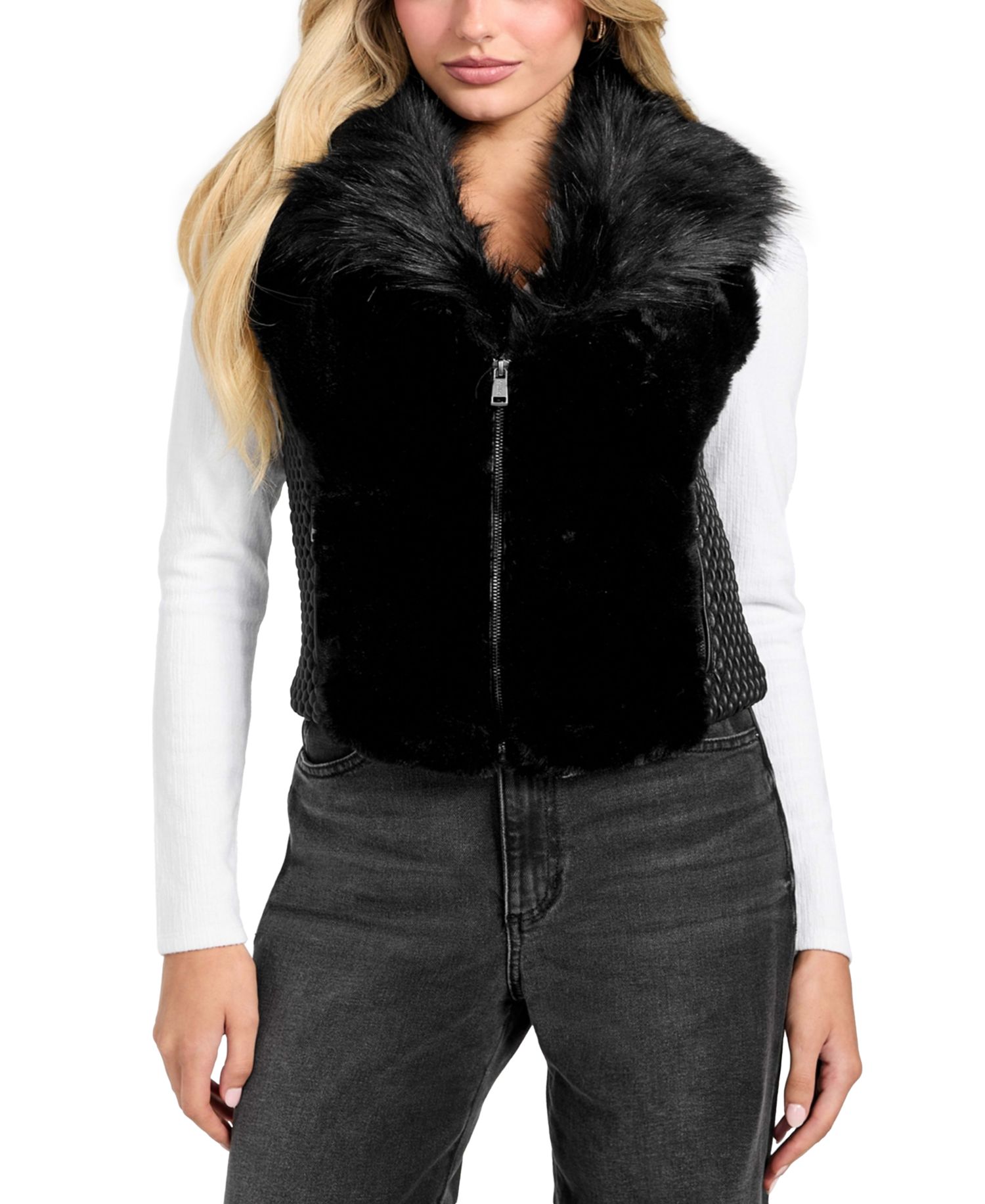 Women's Amari Sleeveless Faux Fur Vest