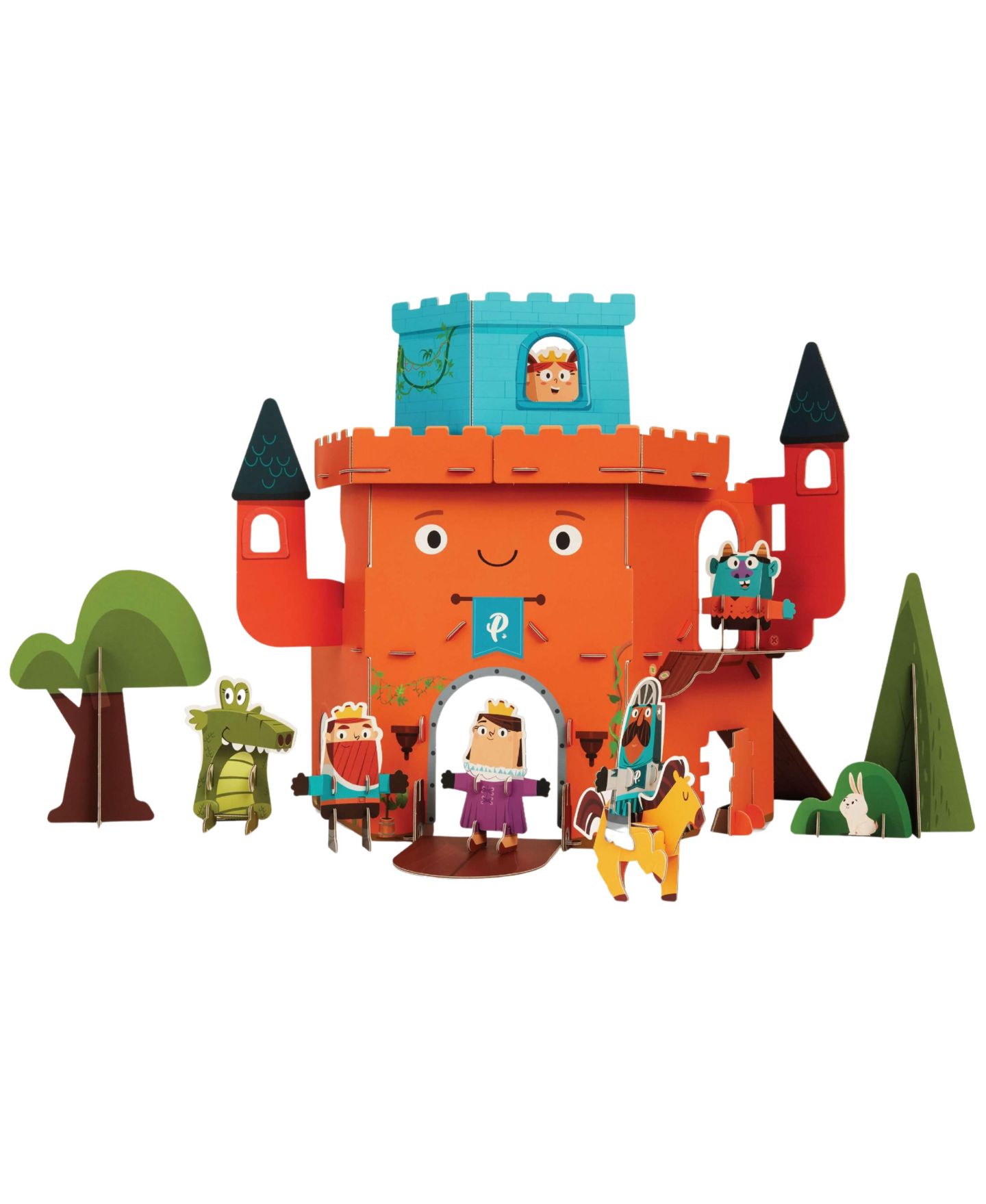 Детский игровой набор Playper Curious Kingdom Imaginative Play 8-Piece Playset, Ages 3-7, цвет: Оранжевый — фото 1