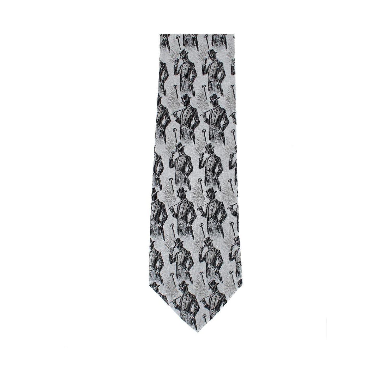 Men's Ambrose Dapper Night Silk Novely Necktie