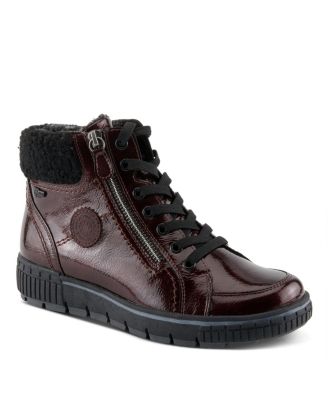 ALPS Water Resistant Boots with Sherpa Lining and Lace-Up Detail