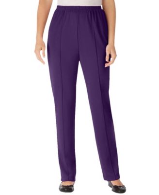 Women's Within Knit Hassle-Free Pull-On Elastic-Waist Pants