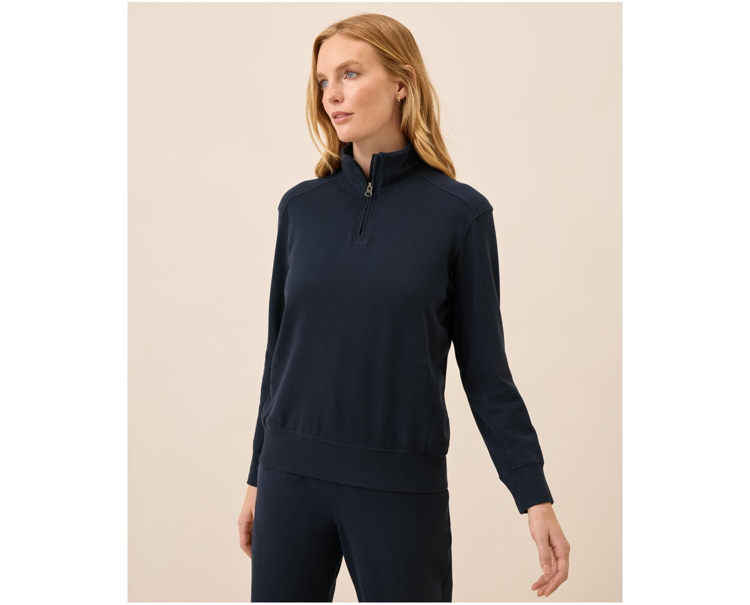 Men's Organic Cotton Roam Travel Quarter Zip