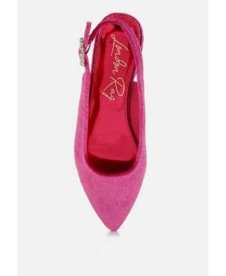 Womens Dolan Velvet Slingback Flat s Sandals