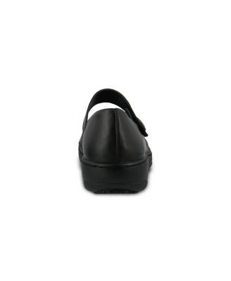Professional Wisteria Leather Mary Jane Work Shoe with Removable Insole and Skid-Resistant Sole