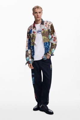 Men's Patch-effect carp shirt