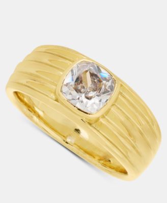 On 34th - Cubic Zirconia Signet Ring