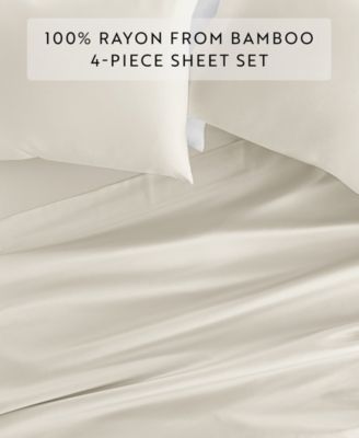 Luxury Rayon from Bamboo 4-Pc. Sheet Set, Queen