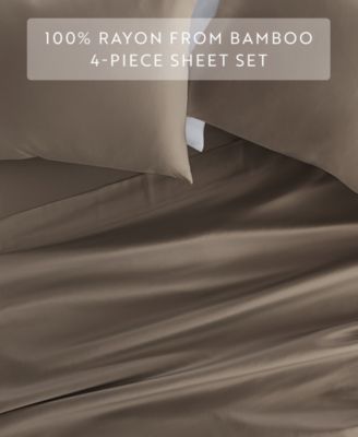 Luxury Rayon from Bamboo 4-Pc. Sheet Set, Queen