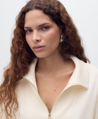 Women's Pockets Three-Quarter Sleeve Jacket