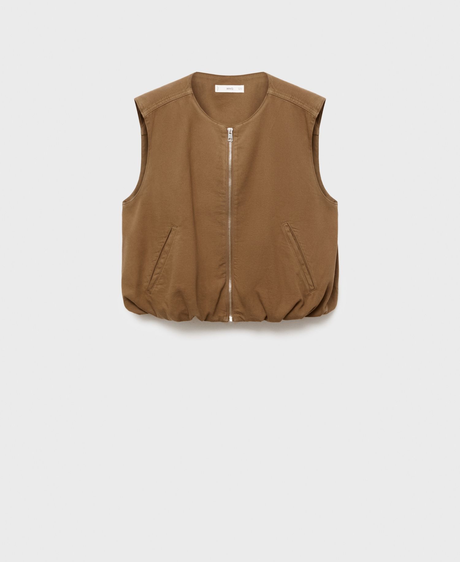 Women's Puffer Denim Vest