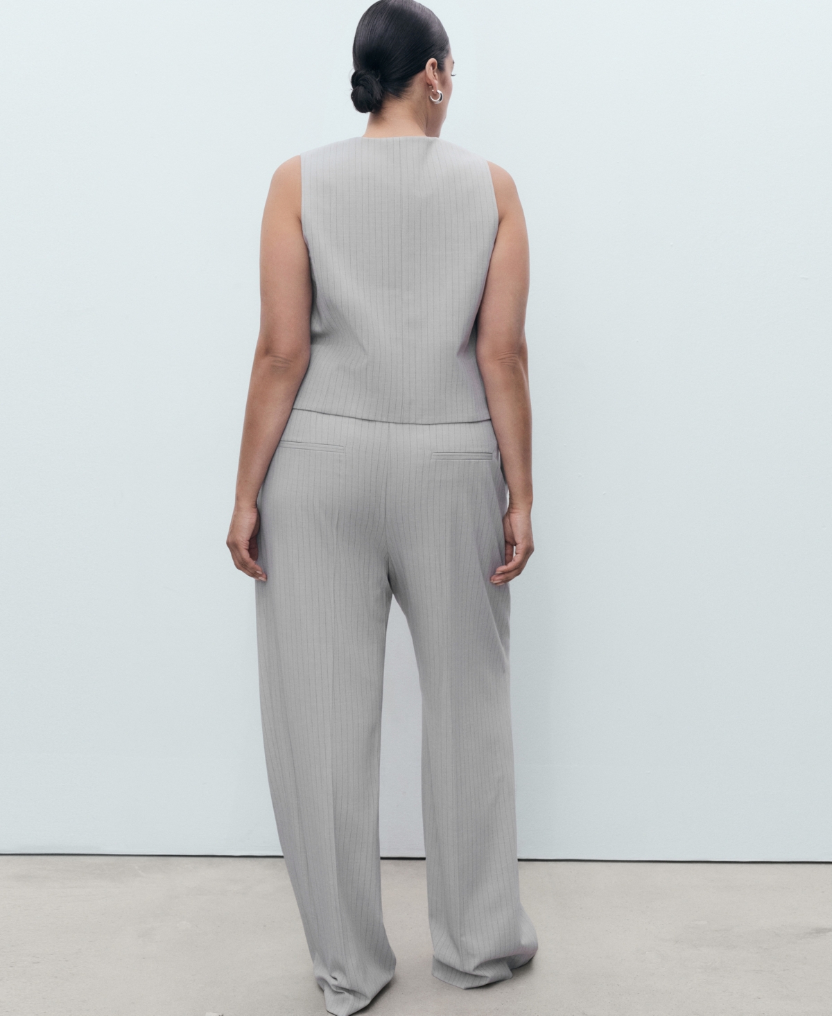 Mango Women's Pinstripe Suit Pants In Gray