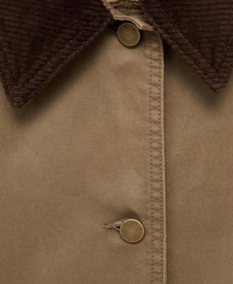 Women's Corduroy Collar Denim Jacket