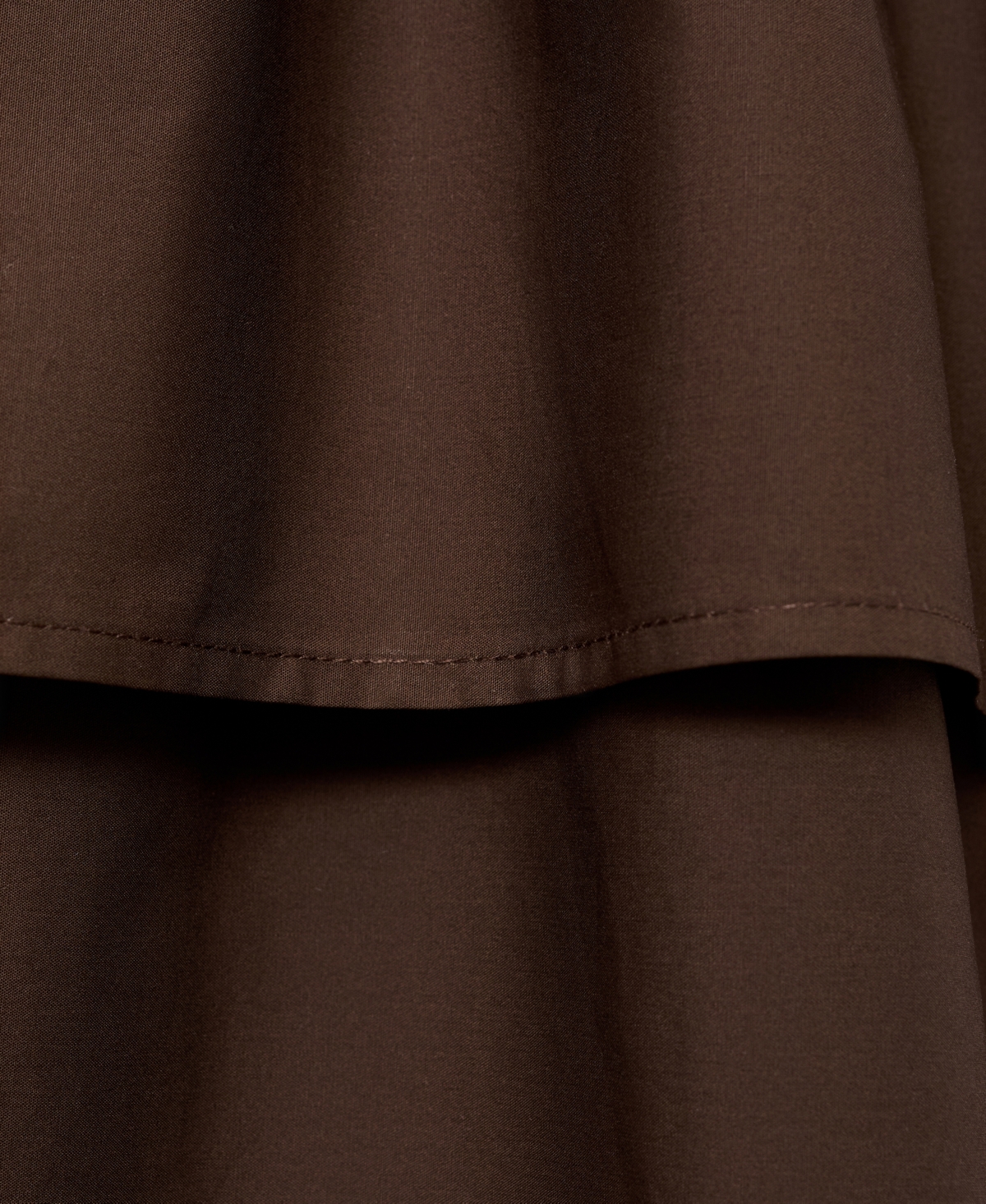Mango Globi Stripe Layered Ruffle Dress In Brown