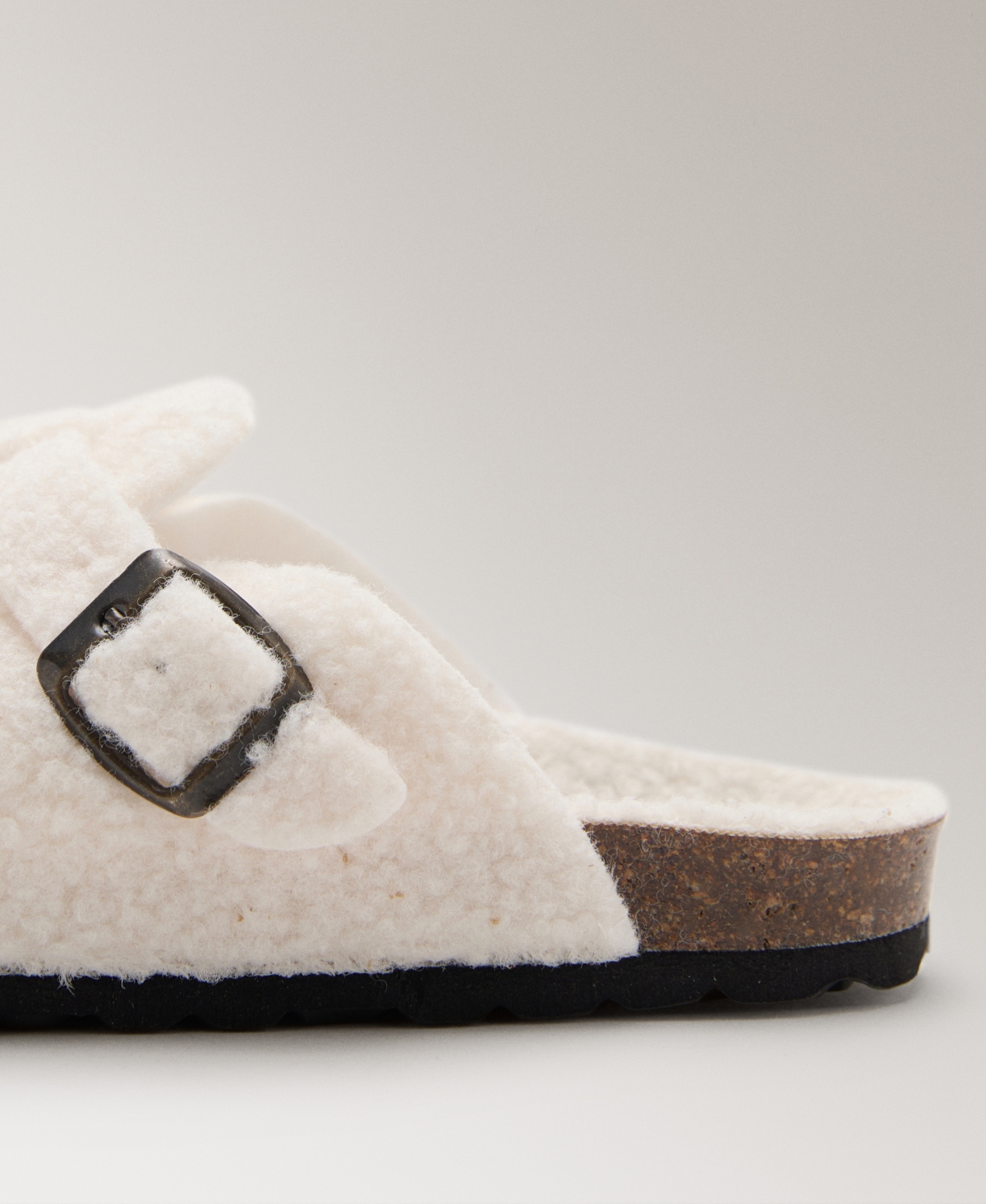 Mango Women's Sheepskin-Effect Clogs