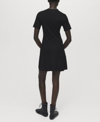 Women's Fine-Knit Flared Dress