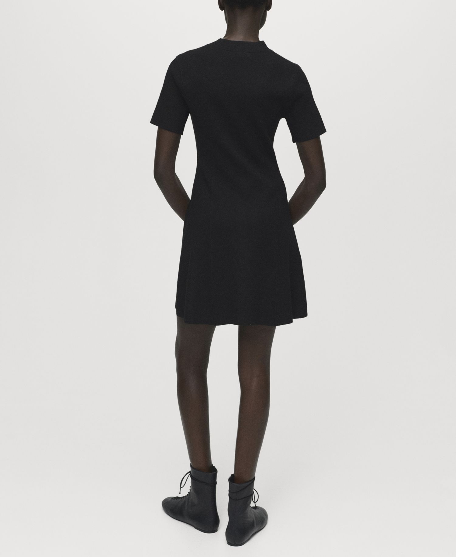Women's Fine-Knit Flared Dress