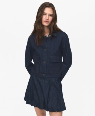 MANGO - Women's Pockets Denim Jacket