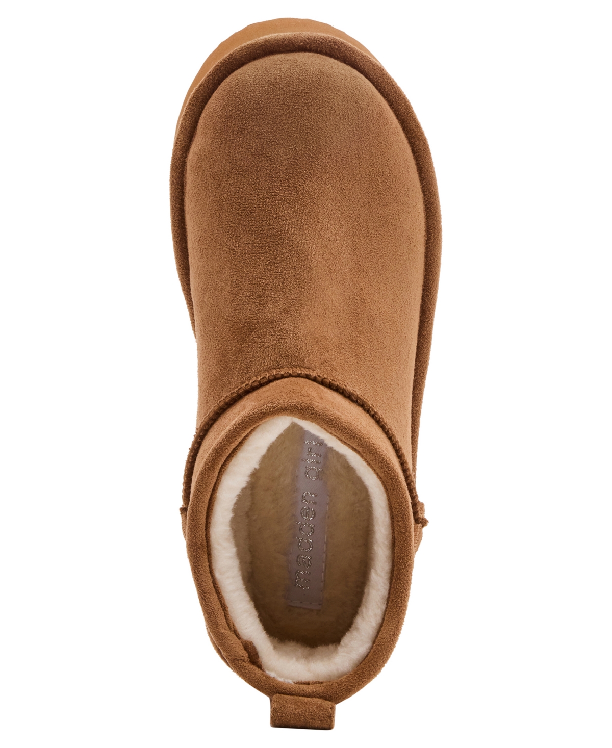Madden Girl Women's Brave Cozy Mini Platform Booties In Brown