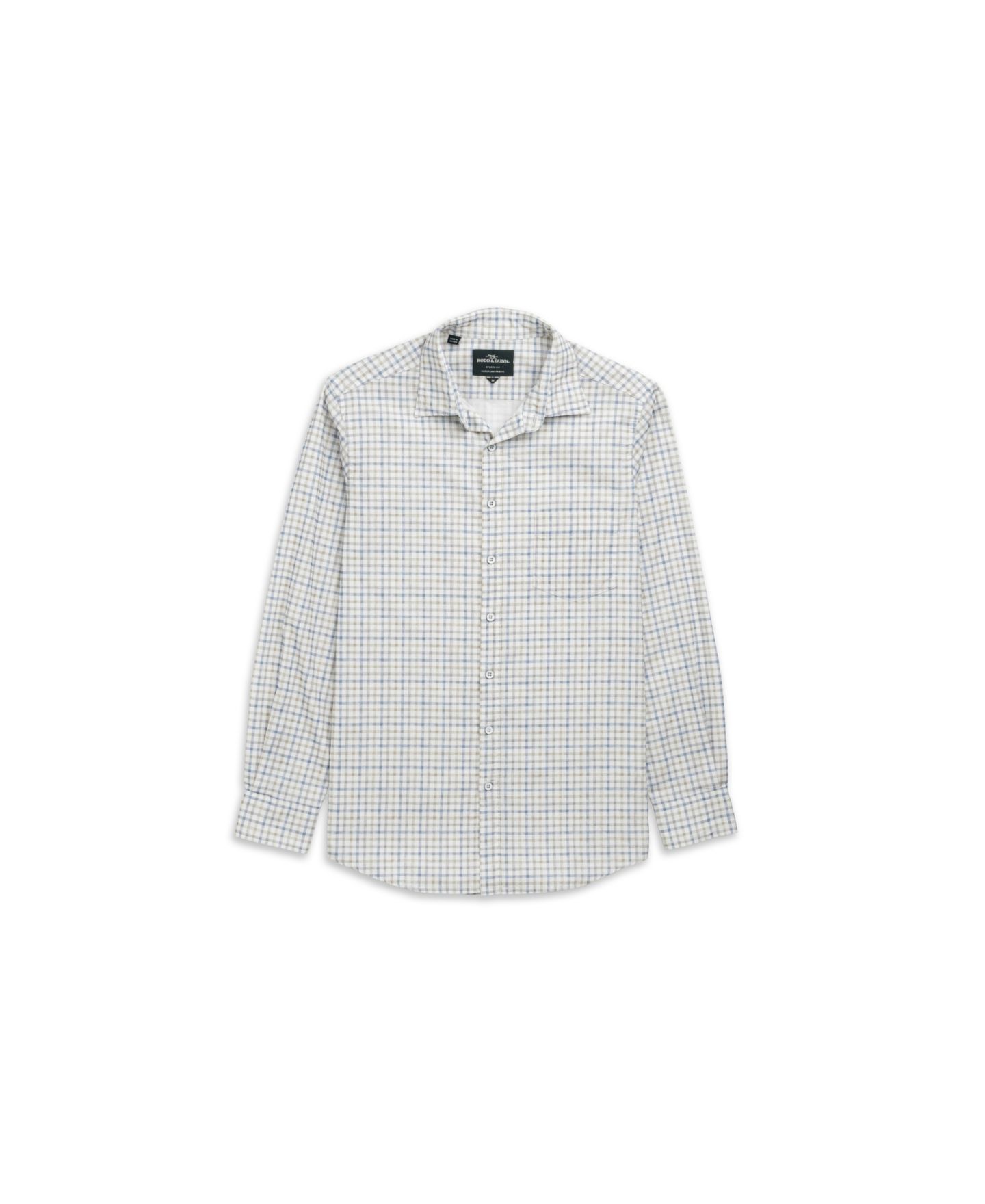 Мужская рубашка Rodd & Gunn Fox Street Long Sleeve Slim Fit, цвет: River — фото 2