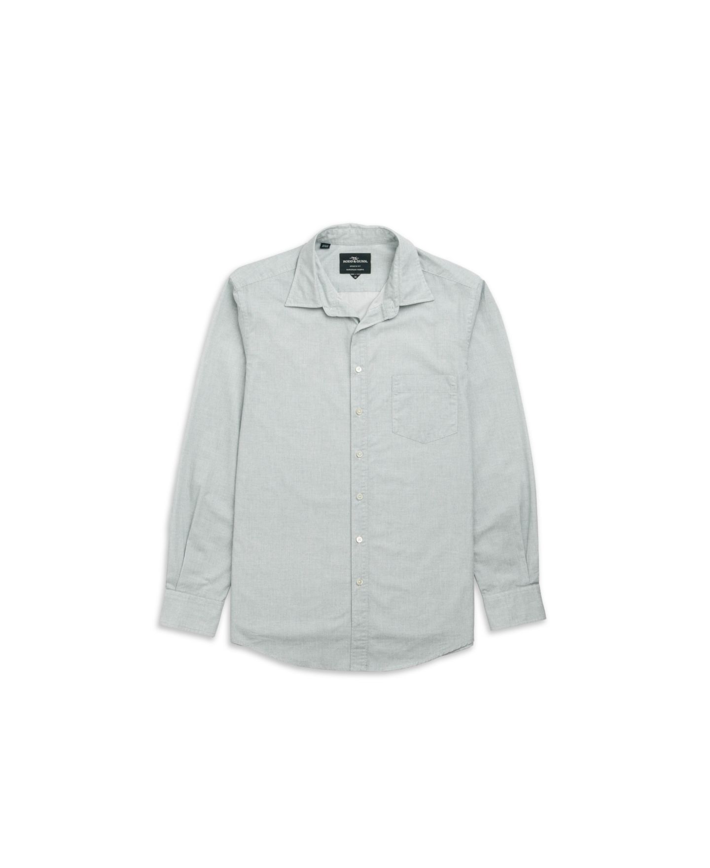 Мужская рубашка Rodd & Gunn Mount Riley Long Sleeve Slim Fit, цвет: Фисташковый — фото 2