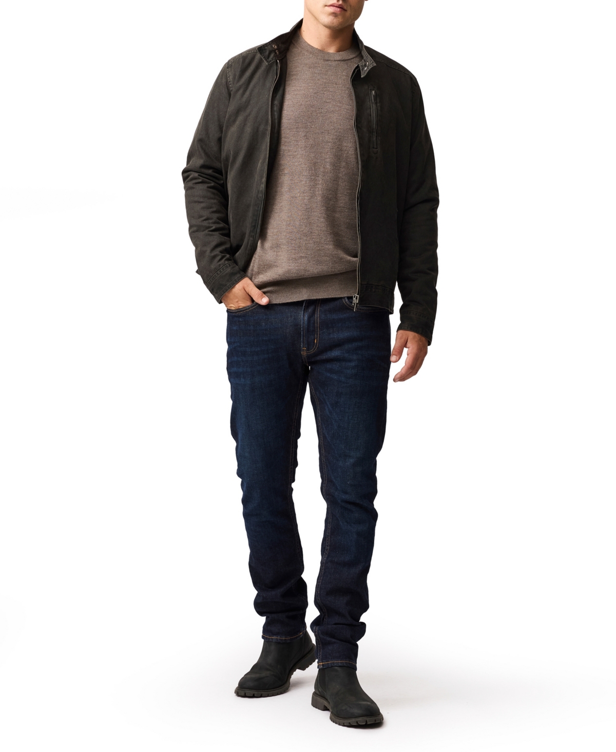 Rodd & Gunn York Bay Merino Wool Sweater In Brown