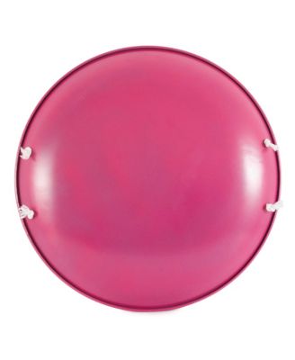 ProDisc 26" Metal Saucer Sled with Rope Handles, Pink (2 Pack)