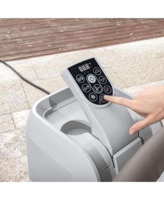 Coleman Napa AirJet Round Inflatable Hot Tub with EnergySense Cover, Brown