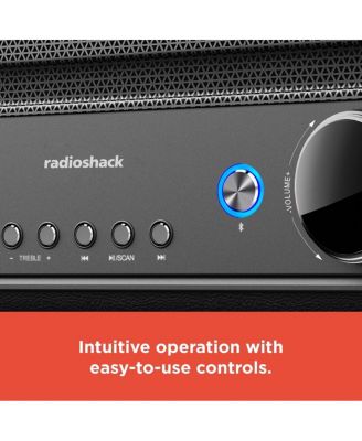 240W Retro Style Bluetooth 5.0 Speaker with FM Radio With Remote Control and Power Cord AUX, USB A, ARC Inputs 4001974