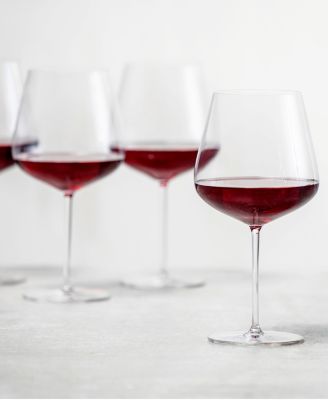 Vervino Burgundy Glasses, Set of 4