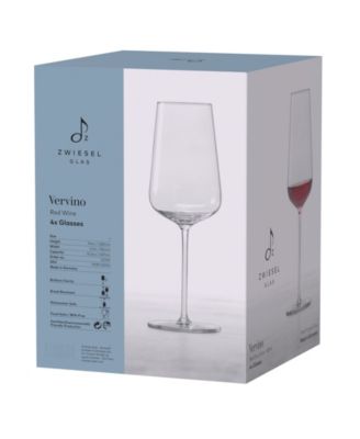 Vervino Red Wine Glasses, Set of 4