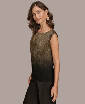 Women's Novelty Sleeveless Ombre Top, Regular & Petite