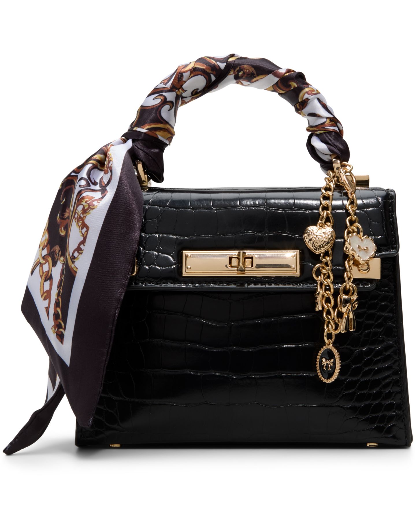 Женская сумка ALDO Larigodiaa Mini Top Handle, цвет: Чёрный — фото 1
