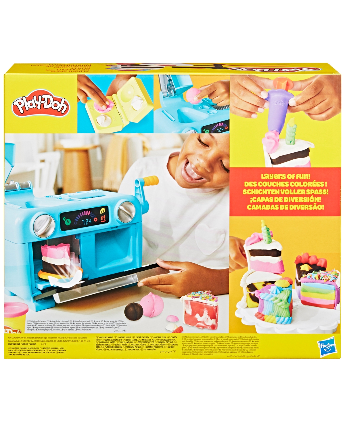 Play-doh Super Slice Cake Playset In Transparent