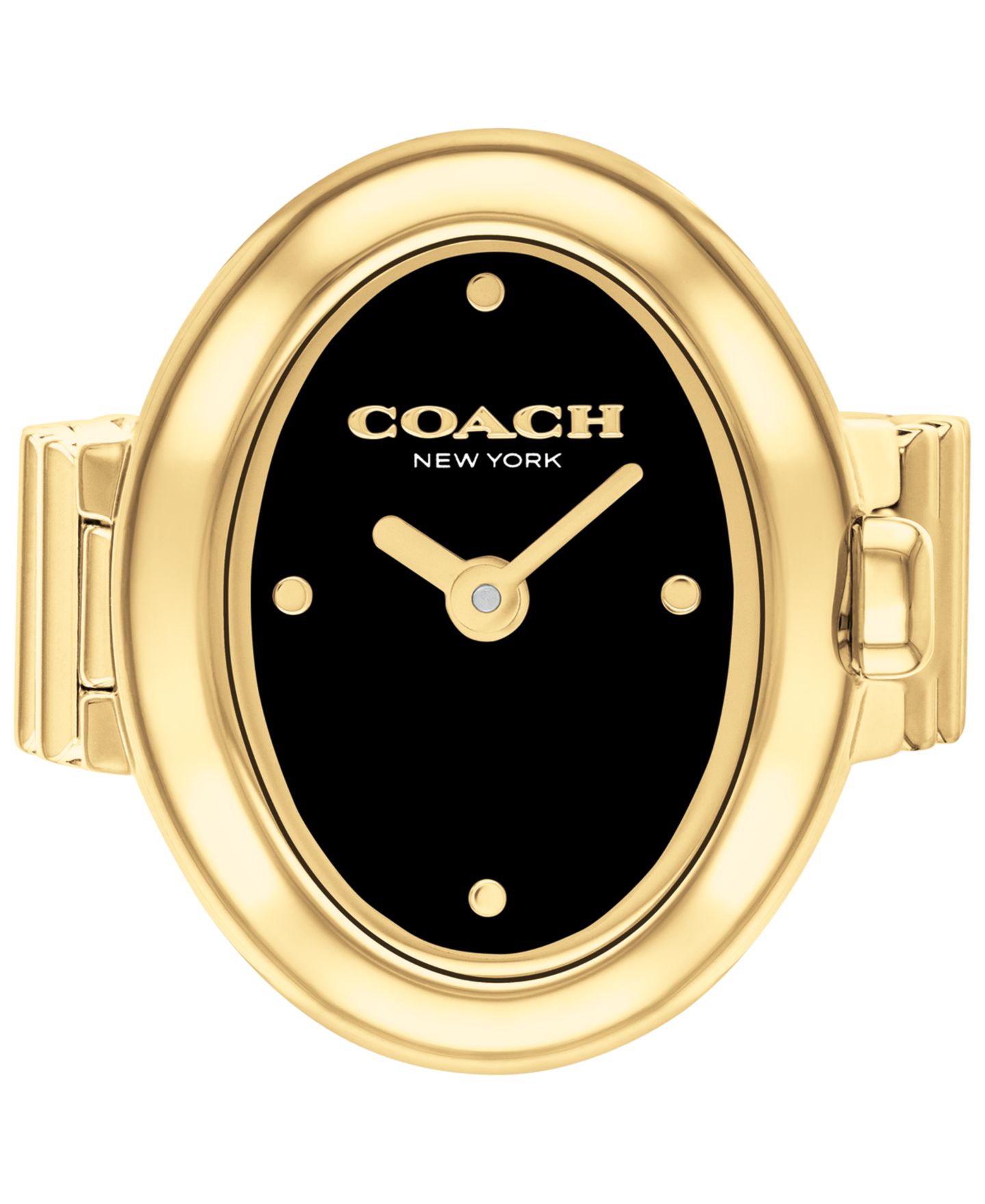Женские часы COACH Sammy Gold Tone Stainless Steel Ring Watch, 18mm — фото 1