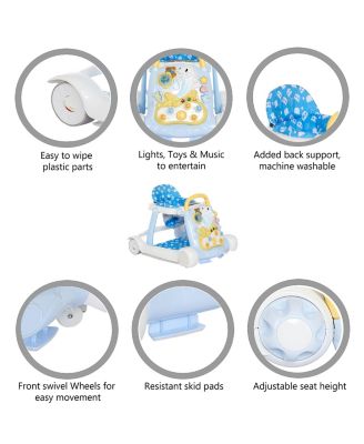 Toddler Splash Walker And Activity Center in Aqua