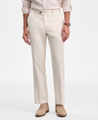 Men's Flat-Front Straight-Fit Dress Pants, Macy's Exclusive