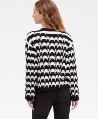Women's Fringe Stripe Cardigan