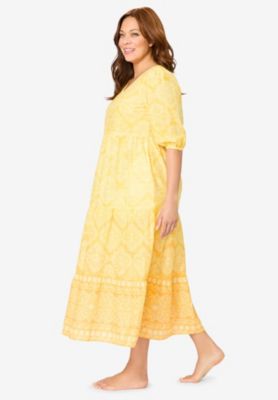 Plus Size Dreams and Co. Dreams and Co Tiered Peasant Lounger