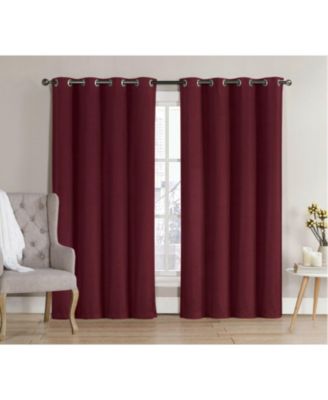 2 Pack: Hotel Thermal Grommet 100% Blackout Curtains - 52 in. W x 84 in. L, Cambridge Navy