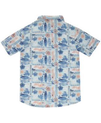 Little Boys Short-Sleeve Classic Woven Button Down Shirt