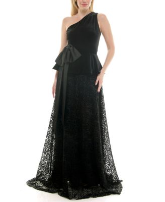 SHOULDER PADDED PEPLUM DRESS ブラック　Sサイズ Myla Padded Peplum Pencil Dress in Classic Black | Chello