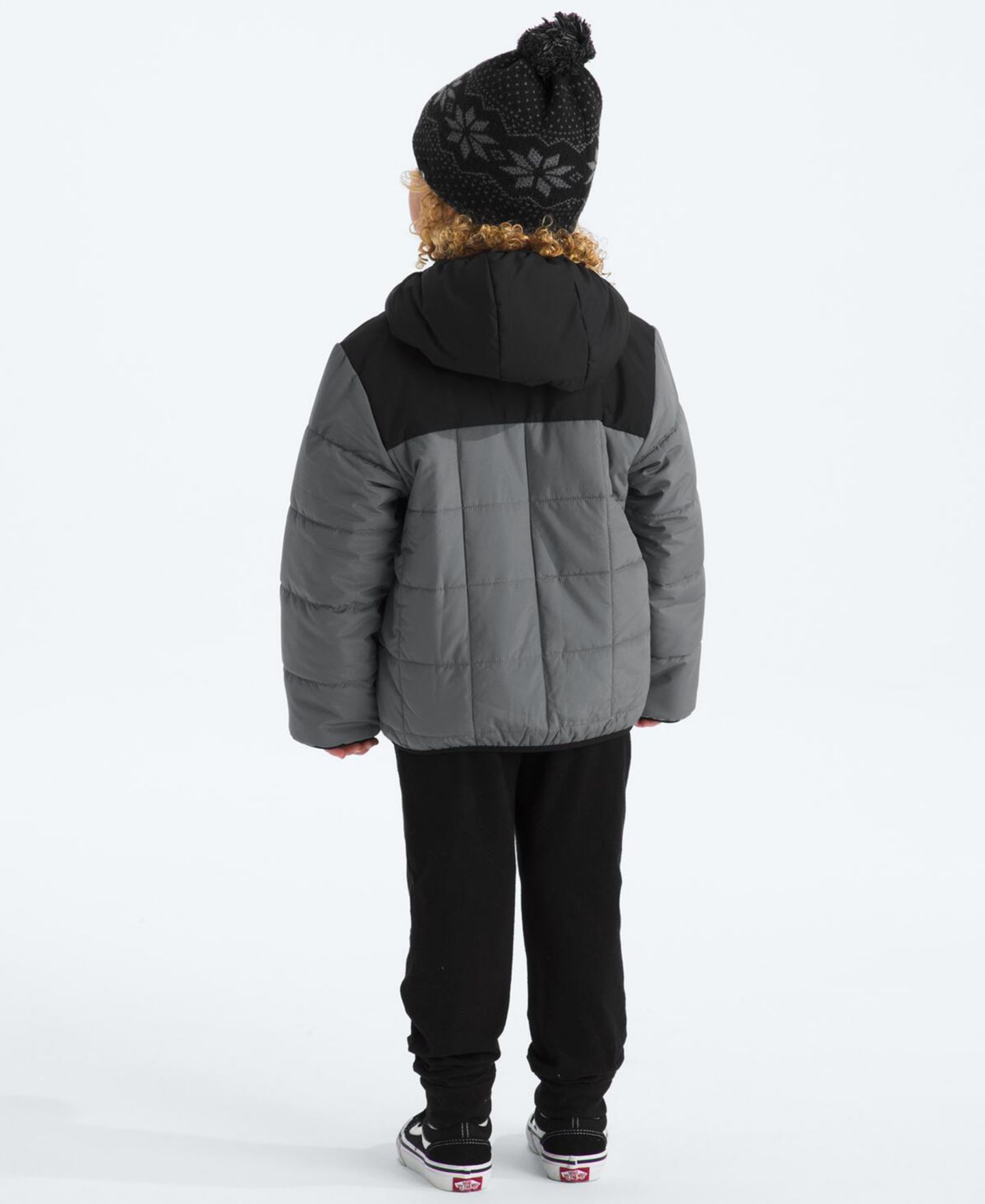 Куртка The North Face Shasta Reversible Hooded Jacket для мальчиков, цвет: Жемчужный / Чёрный — фото 2